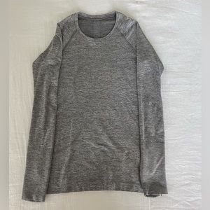 Lululemon Swiftly Tech Long Sleeve gray shirt, size 4